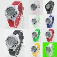The latest children’s indoor outdoor Required Boy Girl Alarm Date Digital Multifunction Sport LED waterproof Light Wrist Watch