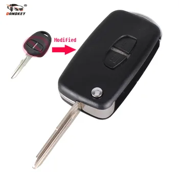 

DANDKEY 2B Remote Key Shell Case Folding Fob Cover For Mitsubishi Outlander Lancer Evolution Grandis Right Blade