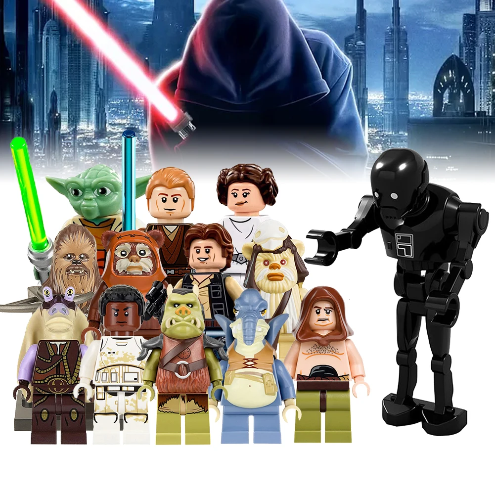 

Playmobil Star Wars Building Blocks Leia Sith Lord Darth Vader Maul Chewbacca Stormtrooper Bricks Toy Figures For Children Gift