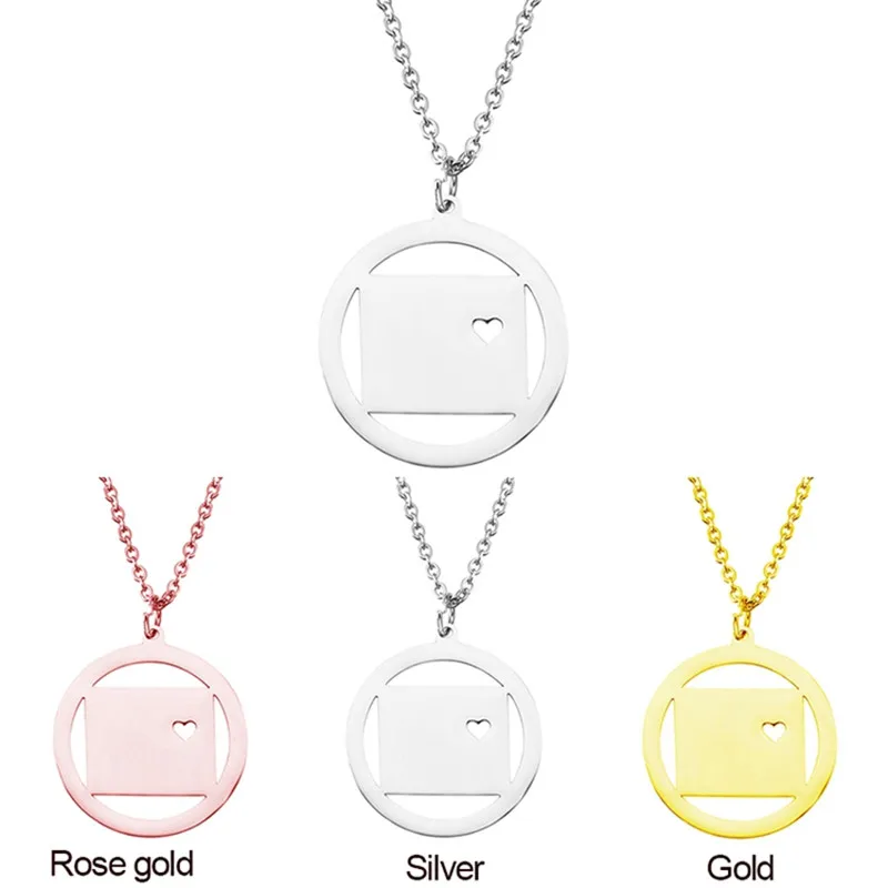 Elfin-New-304-Stainless-Steel-Colorado-Map-Necklace-High-Quality-Circle-Colorado-Map-Pendant-Necklace-Women (2)