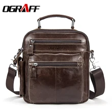 OGRAFF Handtaschen männer Umhängetasche Leder Handtaschen Aktentasche Aus Echtem Leder Taschen Männer Umhängetasche Marke Designer Kleine Taschen