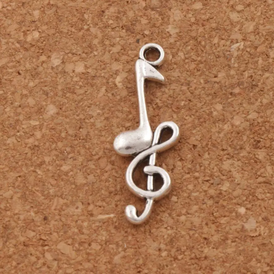 

Treble Clef Eighth Music Note Charm Beads 11x32mm 32pcs Antique Silver Pendants Jewelry DIY L230