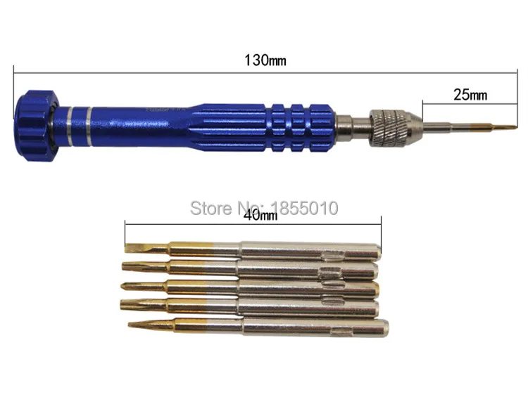 

5 In 1 Pentalobe Screwdriver Set Tool For Cellular Phone 5/5S/5C 4/4S 0.8 Precision S2 Screw driver Bit Multi Screwdriver