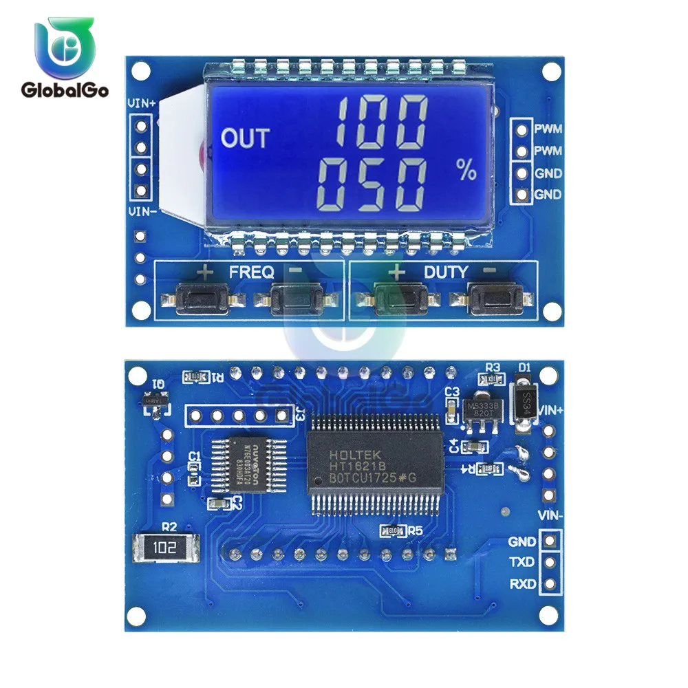 1 канальный сигнал генератор PWM частота импульсов рабочий цикл регулируемый дисплей модуля LCD 1Hz-150 Khz 3,3 V-30 V PWM плата Модуль гибкий кабель
