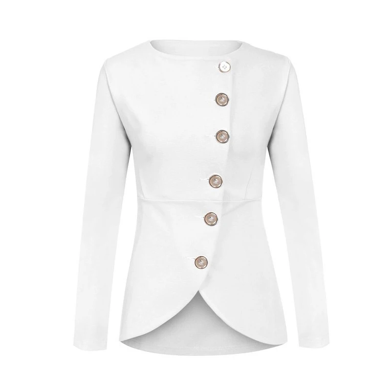 New Veste Oblique red Femmes Survêtement De Designer Blue Blazer Femme white 2019 dark Boutons Steelsir Black Vintage Mode 4dx1q4