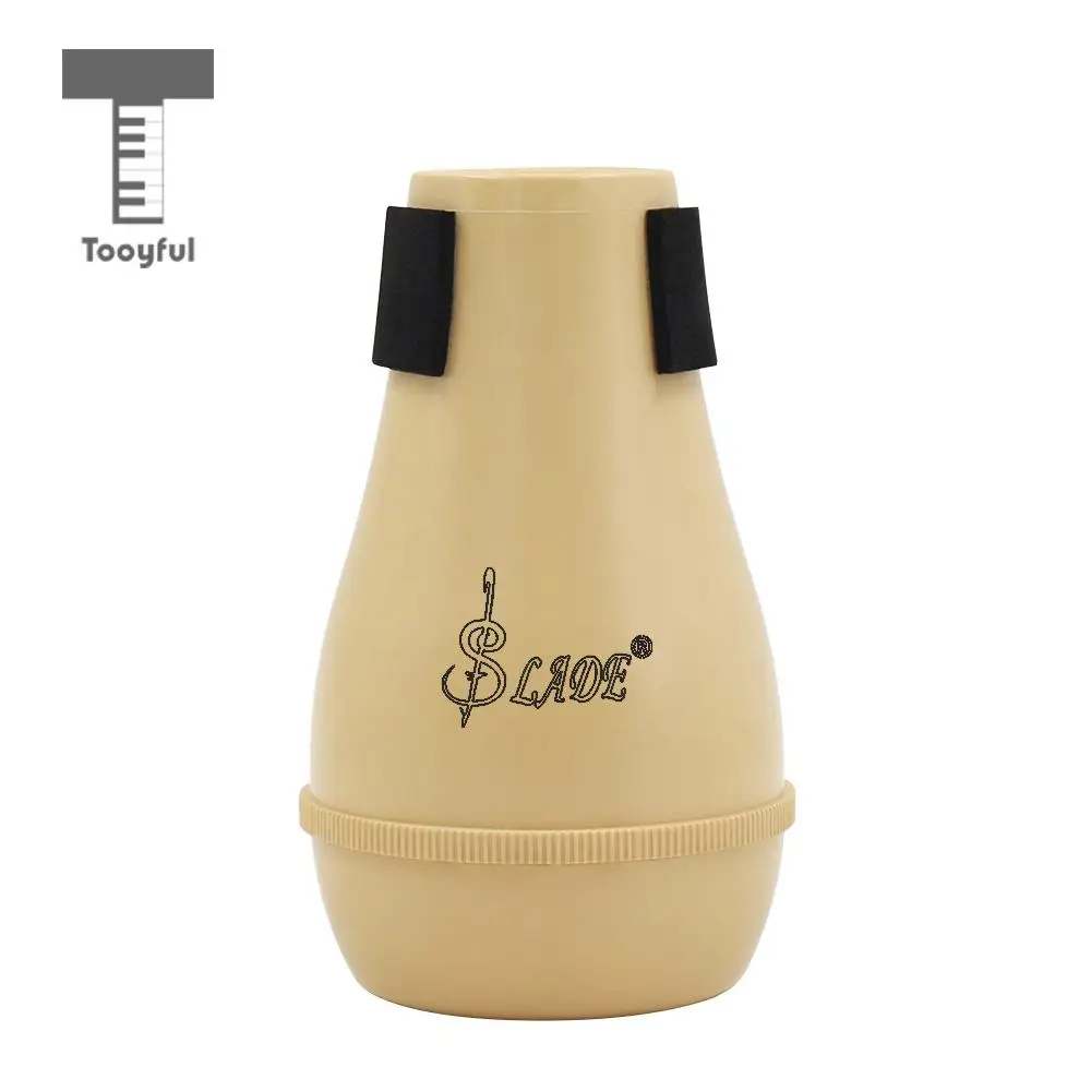 Tooyful Portable Practice Straight Mute Silencer for Alto Tenor Trombone Accessory Wood Color