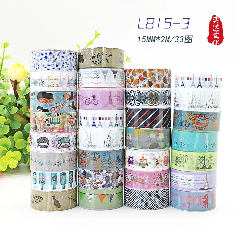 

2018 1PCS Cartoon Hot Sky Plastic Washi Tape Decoration Roll Decorative Sticky Paper Masking Tape Self Adhesive Tapes Scrapbook