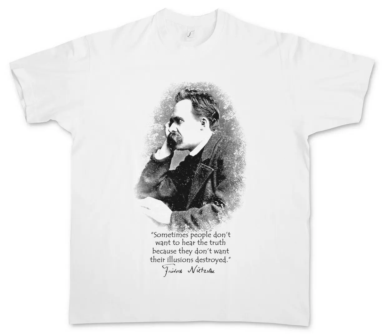 

FRIEDRICH NIETZSCHE ILLUSIONS T-SHIRT Quote Illusions Truth Nihilism