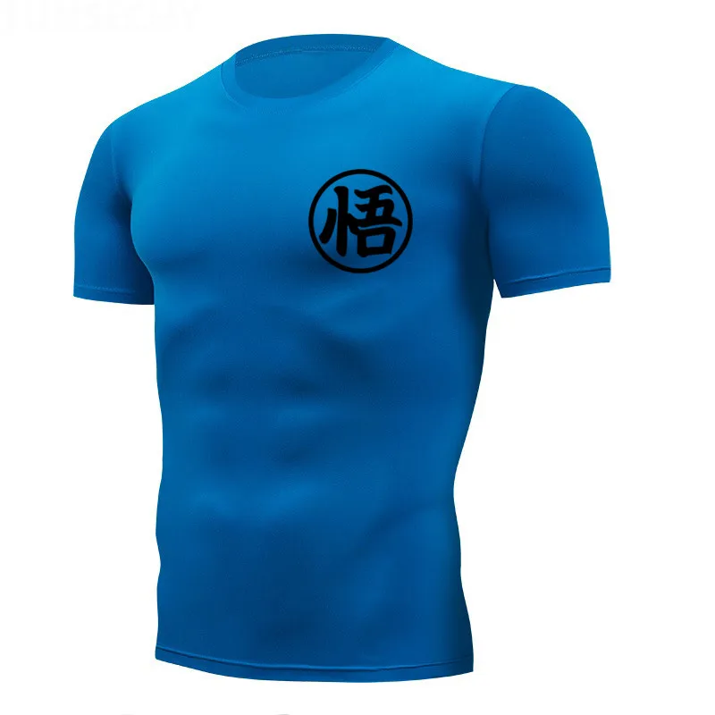 Бег футболка для мужчин с длинным рукавом активный Рубашка с короткими рукавами быстросохнущая компрессионная футболка плотный тренировки Спорт Фитнес футболка для мужчин спортивные Костюмы