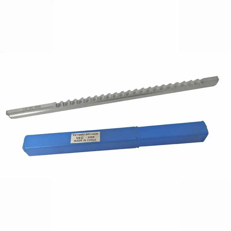 1/4 C Push-Type Keyway Broach Inch Size HSS Broach Cutting Cutter CNC Machine Tool New knife