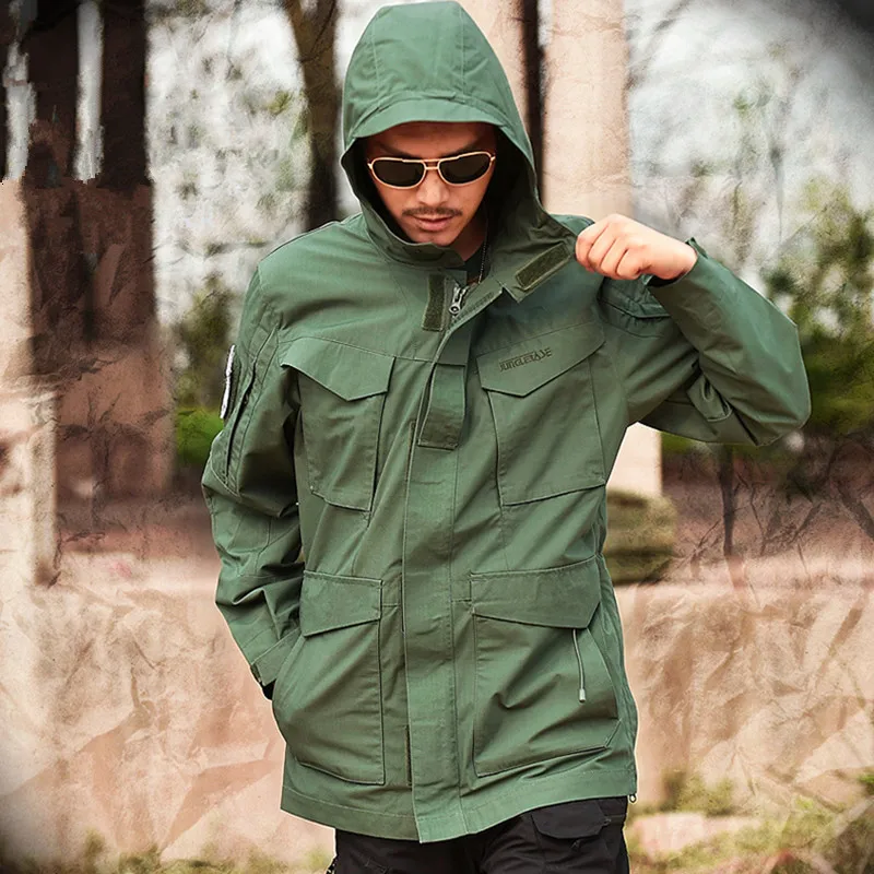 Billige Mege Marke M65 Military Camouflage Männlichen kleidung UNS Armee Taktischen männer Windjacke Hoodie Feld Jacke Outwear casaco masculino