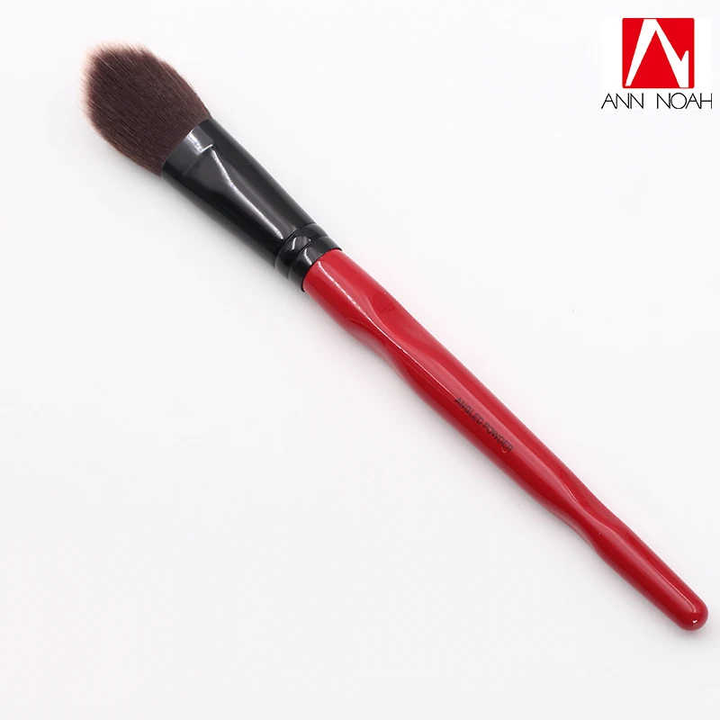 New Limited Quantity Red Body Curve Plastic long Handle Soft Synthetic Large Angled Powder Brush New Limited Quantity Red Body Curve Plastic long Handle Soft Synthetic Large Angled Powder Brush