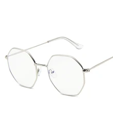 Классические анти-синие очки многоугольные Необычные Личности Голубые легкие очки унисекс модные простые и универсальные компьютерные очки