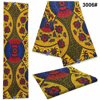 

Latest design Nigerian prints java wax fabrics 100% cotton for dress veritable multicolor african wax fabric 6 yard!DF-4393