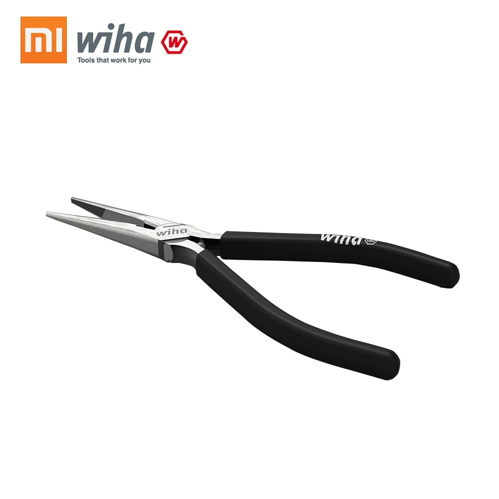 

HOT Xiaomi Mijia Youpin Wiha Long Nose Pliers 6 Inch Black High carbon steel Spring open Cross twill Home DIY Repair Tool