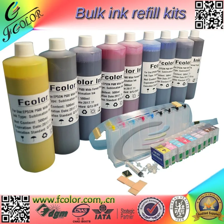 9 color P600 Dye Sublimation Ink Refill 