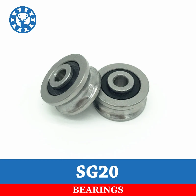 New 10pc 6*24*11mm SG20 U Groove Sealed Ball Track Guide Bearing Textile Machine 