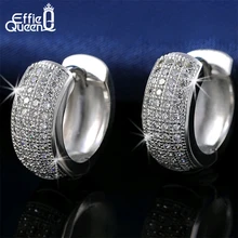 Effie Queen Newest Style Micro Paved AAA Zircon font b Earrings b font For Women s