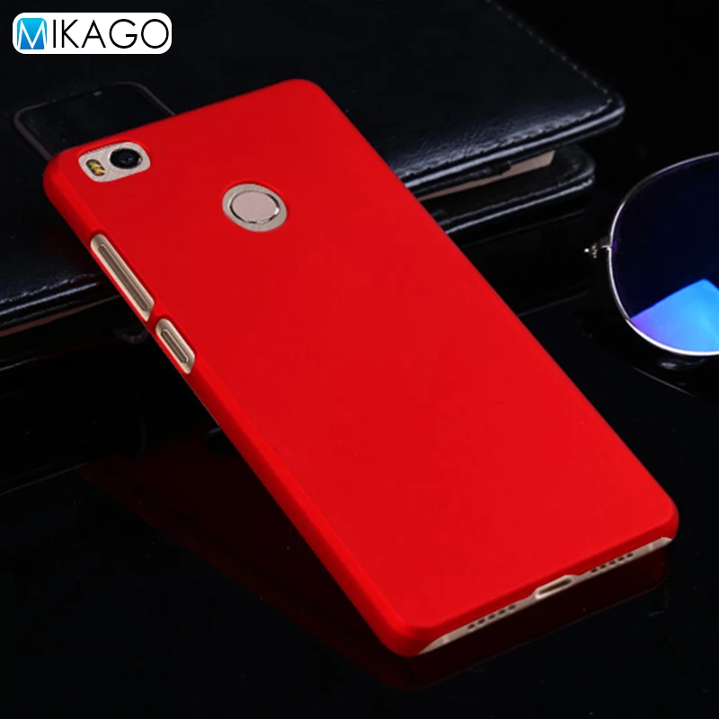 Матовая Пластик Coque 5.0For Xiaomi mi 4S чехол для Xiaomi mi 4S mi 4S mi 4/4S чехол для телефона чехол-лента на заднюю панель - Цвет: Red