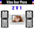 Best Price as low as $136.88 7 Inch Color Lcd Video Door Phone Intercom Doorbell Doorphones Intercom 2 Monitor 1 Door Camera Doorbell Camera Intercom