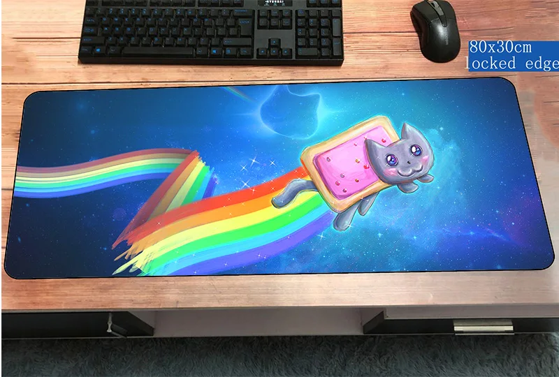 

nyan cat mousepads 800x300x3mm pad to mouse notbook computer mouse pad High-end gaming padmouse gamer keyboard mouse mats