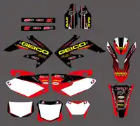 グラフィック & 背景デカールステッカーホンダ CRF250X 4 ストローク 2004 2005 2006 2007 2008 2009 2010 2011 2012 CRF 250X