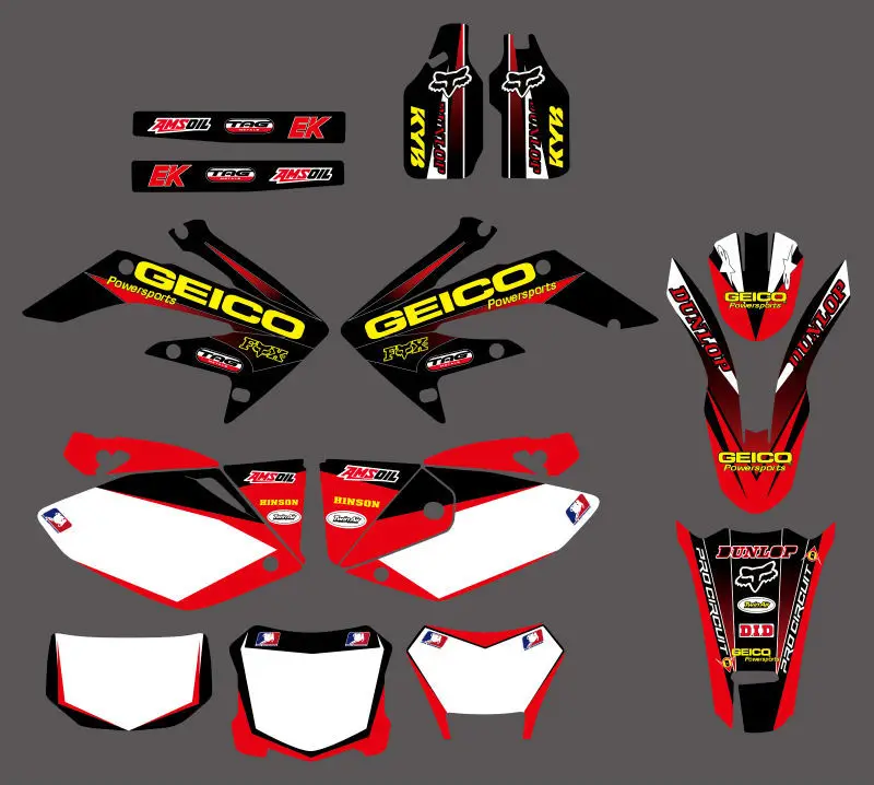 GRAPHICS & BACKGROUNDS DECAL STICKERS Kit for Honda CRF250X 4 STROKES 2004 2005 2006 2007 2008 2009 2010 2011 2012 CRF 250X GRAPHICS & BACKGROUNDS DECAL STICKERS Kit for Honda CRF250X 4 STROKES 2004 2005 2006 2007 2008 2009 2010 2011 2012 CRF 250X