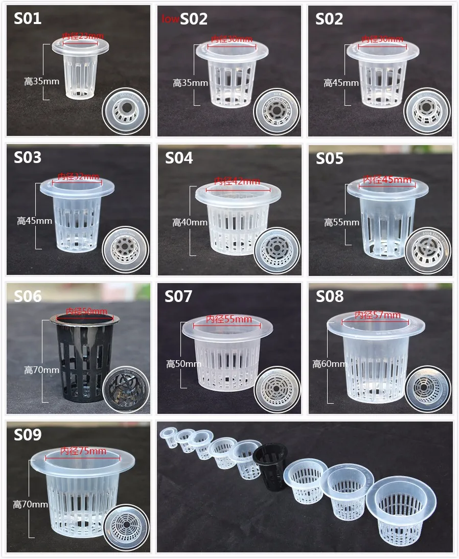 Сетчатый горшок, сетчатая корзина, гидропоники, аэропоники, растительные горшки для питомцев, система хидропонии, сельскохозяйственное пространственное оборудование для безвредной культуры