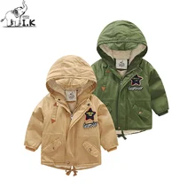Boys Winter new warm plus velvet jacket Baby Kids fashion hooded long parka Infant Children overall jaqueta MY25012 Christmas