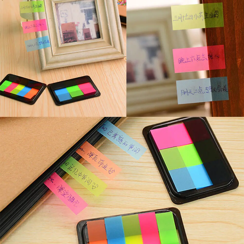 

Paper Sticker Bookmark Point It Marker Memo Flags Sticky Notes Index Pad Tab Sticky Notes Label