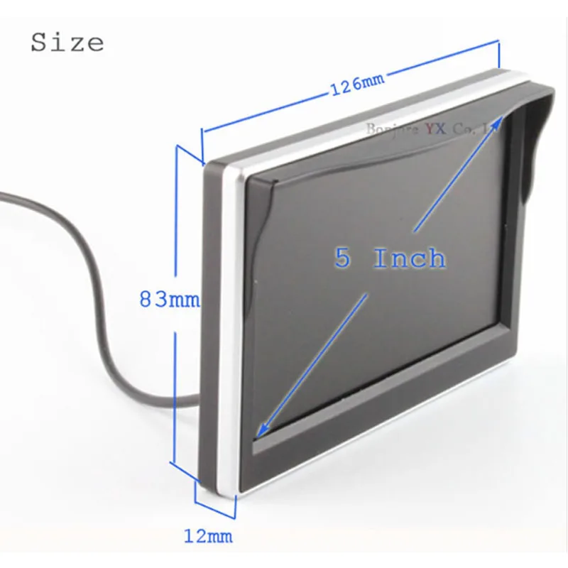 Koorinwoo 800x480 пикселей беспроводной 5 дюймов TFT lcd цветной монитор автомобильная парковочная камера заднего вида монитор Цифровой HD экран от солнца