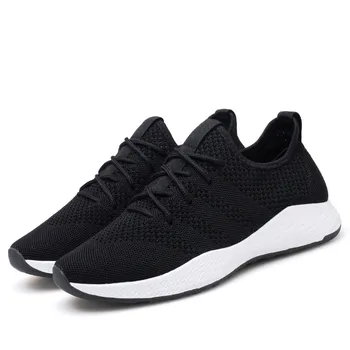 

Men's Casual Shoes New Three Bars Flynit Breathable Mesh Lace-Up Wear-Resistant Adult Fashion Shoes Men's Sneakers