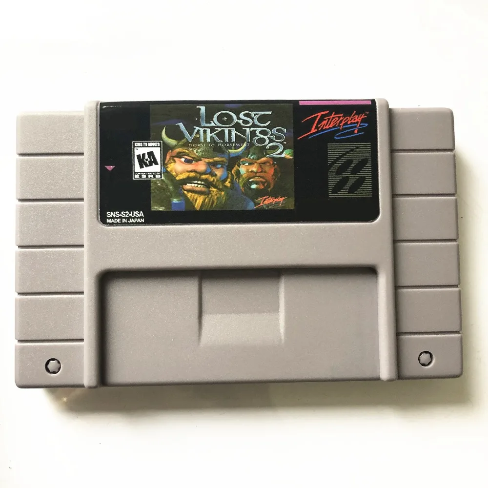 

lost vikings 2 USA Version Video Game 16 bit 46 pins For NTSC Console !