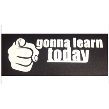 

(50 pieces /lot) Wholesale You Gonna Learn Today Sticker Vinyl Decal for car truck window glass car-styling