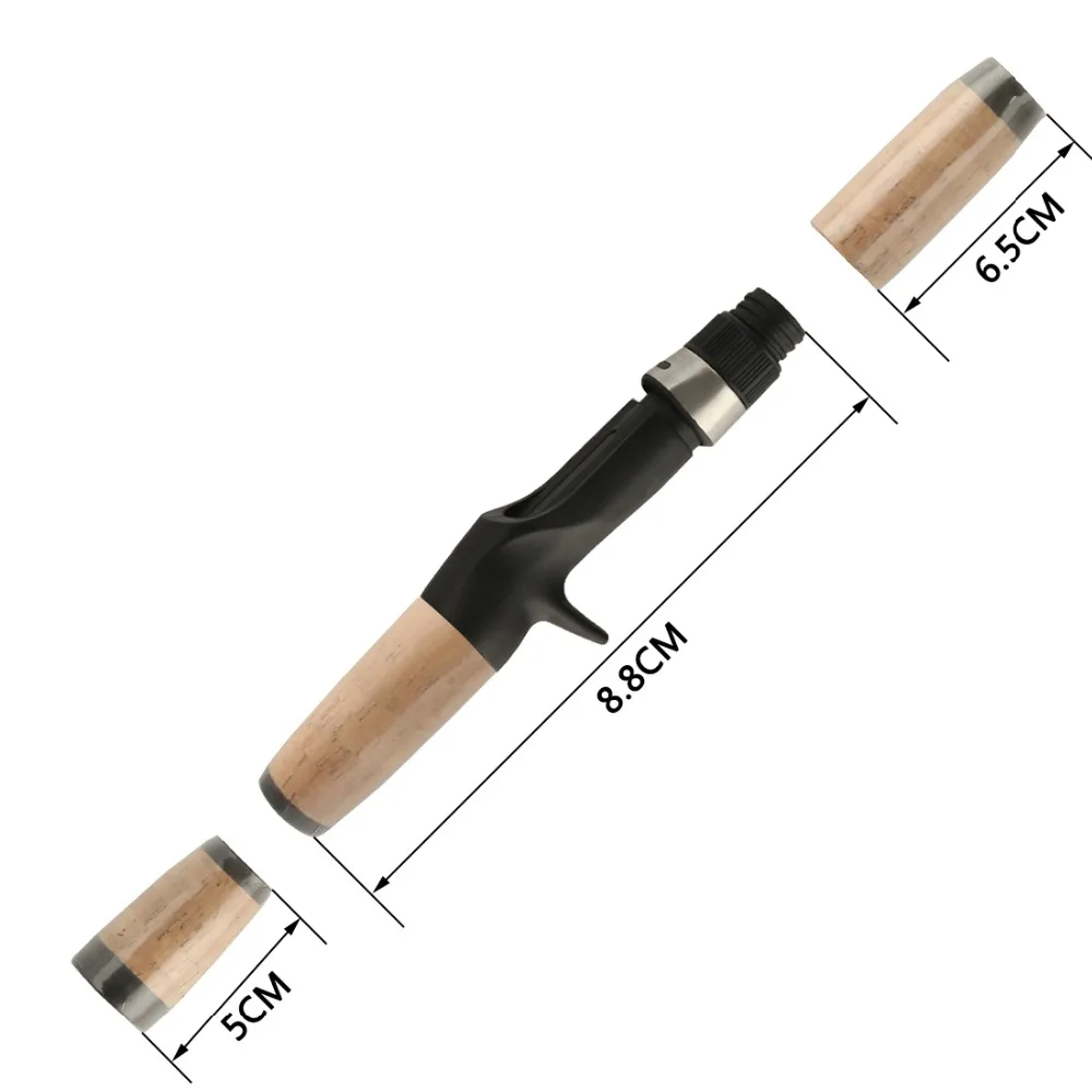 1 комплект/упаковка, 4 секции, материал EVA, пробковый прутик с ручкой, ручка, плюс кастинговая катушка седло, штырь DIY ремонт, ремонт, комбо набор деталей