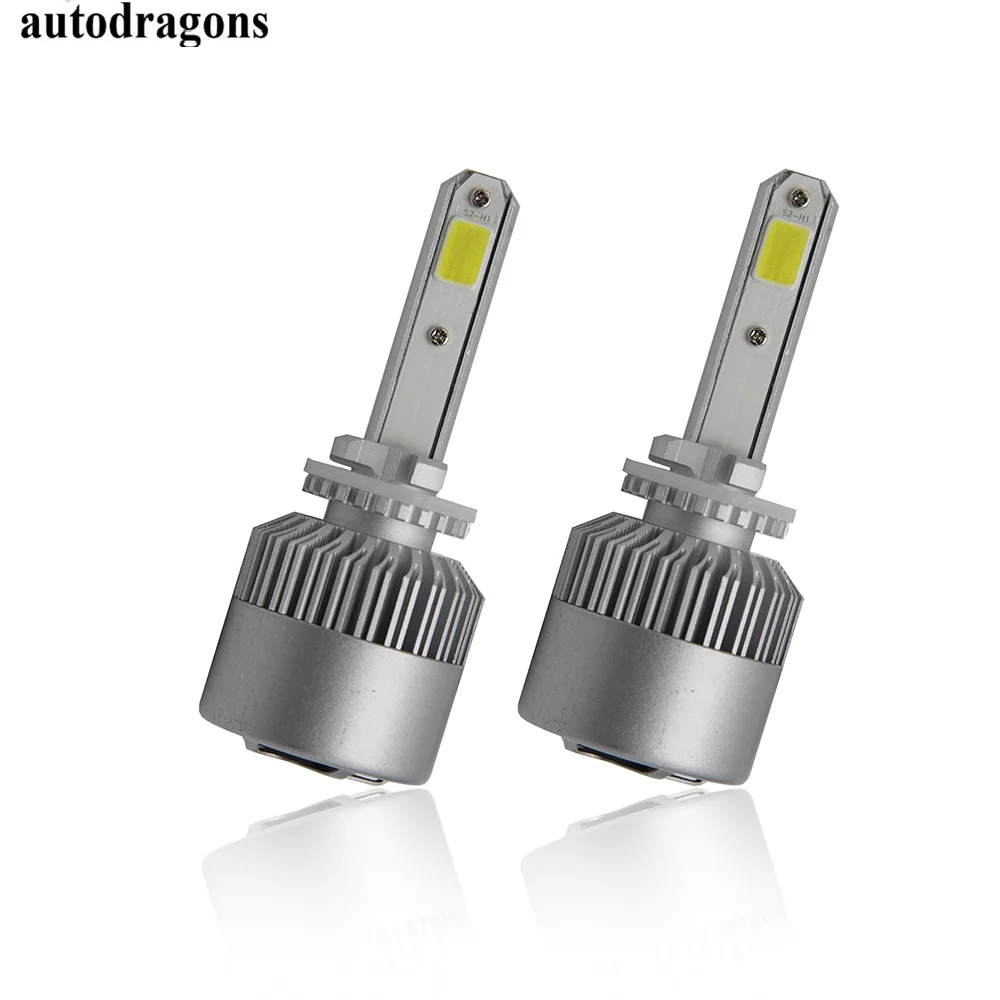 

autodragons H13 9008 8000LM COB LED Car Headlight 6500K 72W Light Bulbs White Car LED 9006 HB4 Headlight Bulb Lamp 6000K 72W