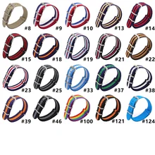 1PCS Watchband 1PCS Nylon Nato Watch Strap18 20 22mm Watch Band Waterproof Watch Strap Multicolor Colors In Stock 1PCS Watchband 1PCS Nylon Nato Watch Strap18 20 22mm Watch Band Waterproof Watch Strap Multicolor Colors In Stock