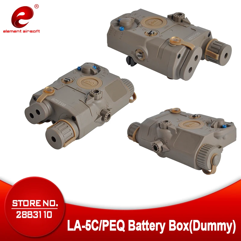

Airsoft Element LA-5C/PEQ Battery Case Box No Function UHP Appearance Version For 20mm Rails EX403