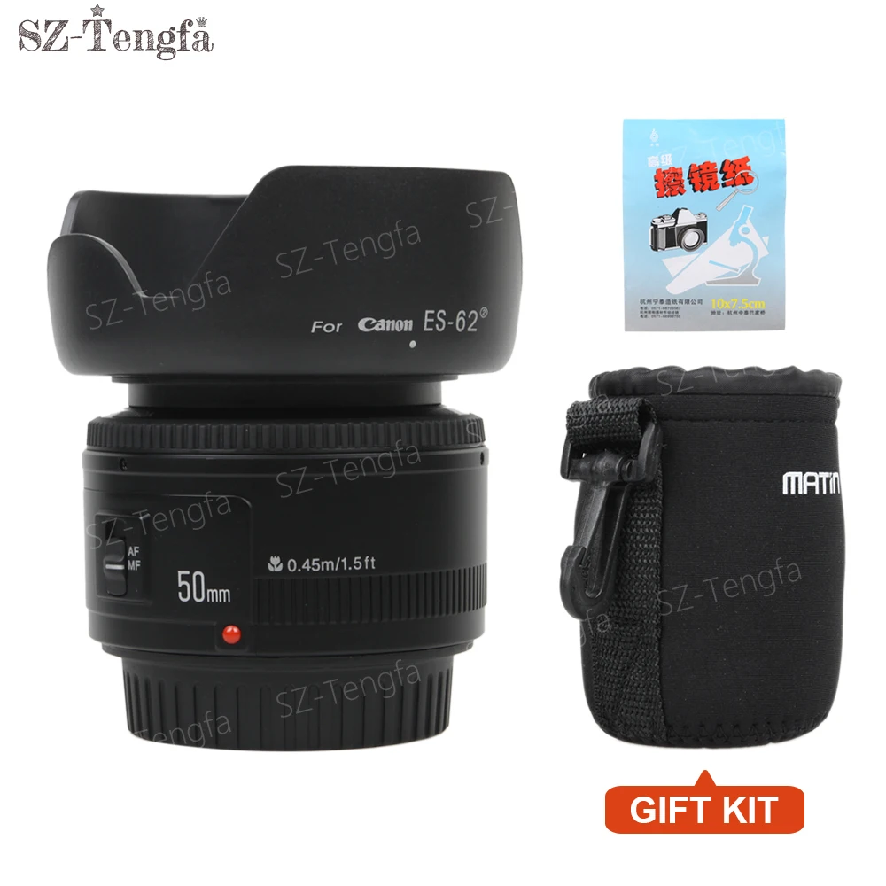 

YONGNUO YN 50mm Lens fixed focus lens EF 50mm F/1.8 AF/MF lense Large Aperture Auto Focus Lens For Canon DSLR Camera