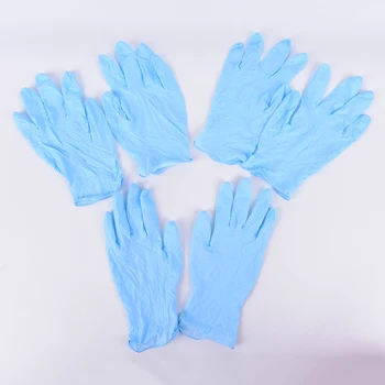 

5Pairs Blue Disposable Gloves Latex For Home Cleaning Disposable Food Gloves Cleaning Gloves Universal For Left and Right Hand