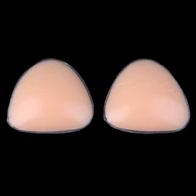 Женский бикини бюстгальтер Вставка силиконовые треугольные прокладки сексуальный усилитель груди купальник пуш-ап 1 пара