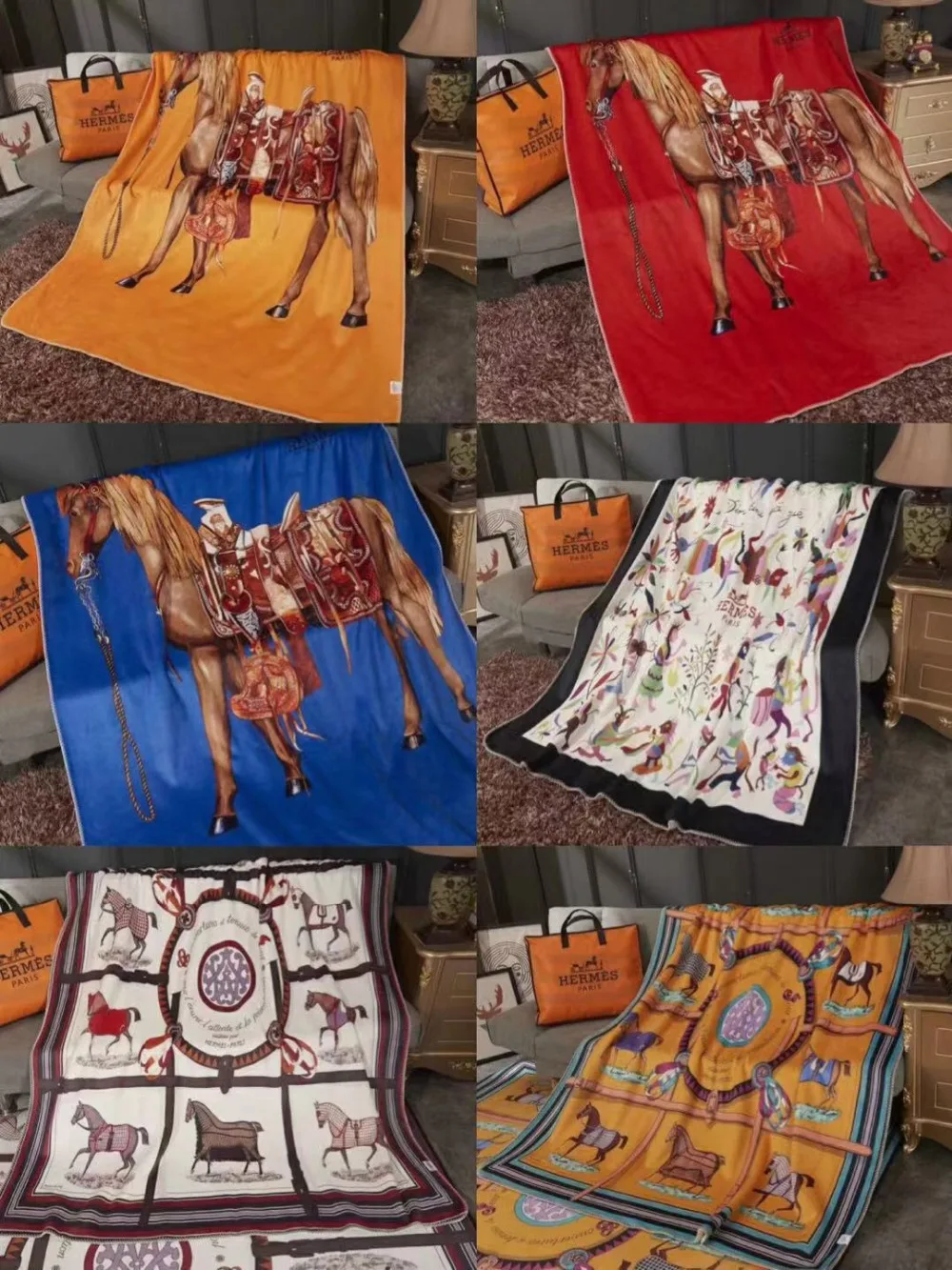 

Cute Cats Blanket Cartoon Animal Soft Plush Throw Blanket Watercolor Pet Printed Thin Quilt Golden Bedding