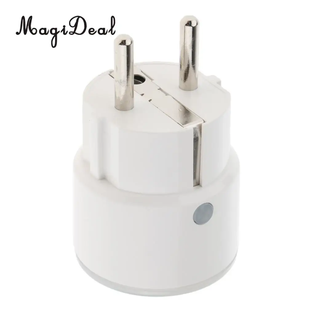 MagiDeal Smart WiFi Plug Outlet Swtich Work With Echo Alexa Google Home Remote EU Durable and Eco-friendly Smart Power Socket
