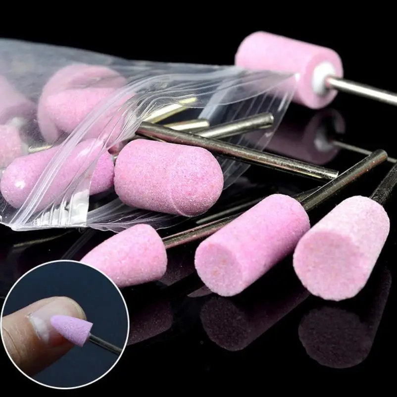 12 Sticks Nail Grinding Machine Accessories Ceramic Grinding Head Tool