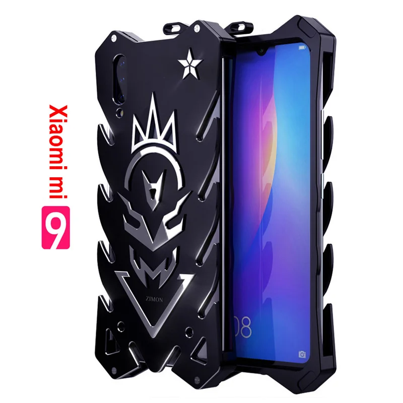 

Xiomi Mi 9 Zimon Luxury New Thor Heavy Duty Armor Metal Aluminum Phone Case For Xiaomi Mi 9 Case Cover 6.39"