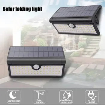 

Led Solar Light Foldable LED Lamp Wall SMD2835 PIR Motion Sensor Street Light Waterproof IP65 for Garden/ Yard