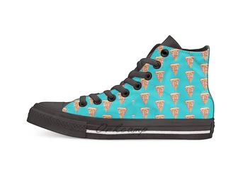 

Pizza Face Buddy Casual High Top Canvas shoes sneakers Light Walking Shoes