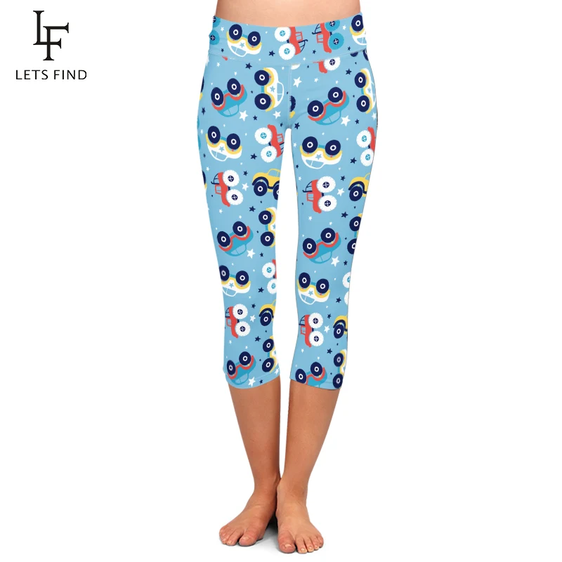 New Arrival Summer Women Capri Leggings 3D Cartoon Car Printing Pant High Waist Mid-Calf 3/4 Casual Leggings New Arrival Summer Women Capri Leggings 3D Cartoon Car Printing Pant High Waist Mid-Calf 3/4 Casual Leggings