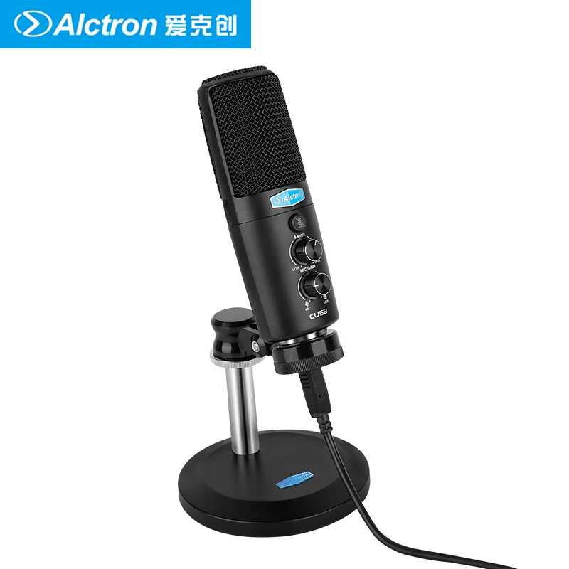 Alctron CU58 Настольный конденсаторный микрофон USB используемый в вещании|Микрофоны| |