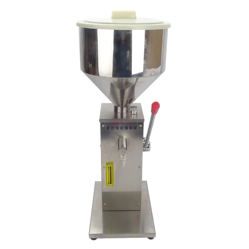 Viscous food hand pressure liquid filling machine stainless steel